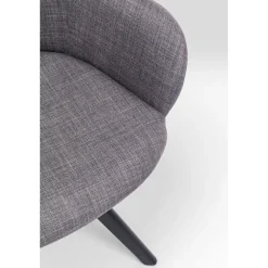 KARE Design Chaise Pivotante Madame Gris