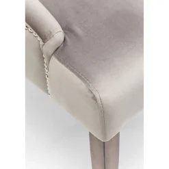 KARE Design Chaise Prince Velours Gris