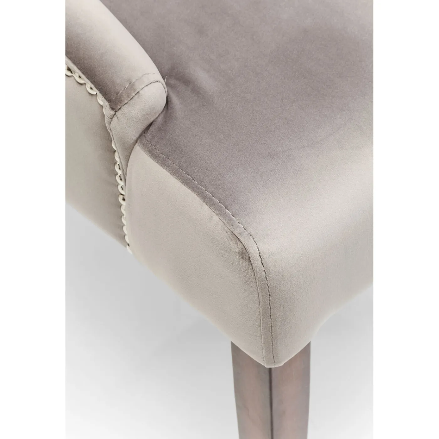 KARE Design Chaise Prince Velours Gris