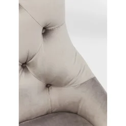 KARE Design Chaise Prince Velours Gris