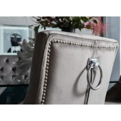 KARE Design Chaise Prince Velours Gris