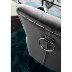 KARE Design Chaise Prince Velours Gris