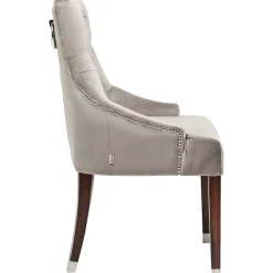 KARE Design Chaise Prince Velours Gris