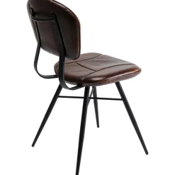 KARE Design Chaise Samba Cuir Marron