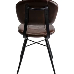 KARE Design Chaise Samba Cuir Marron