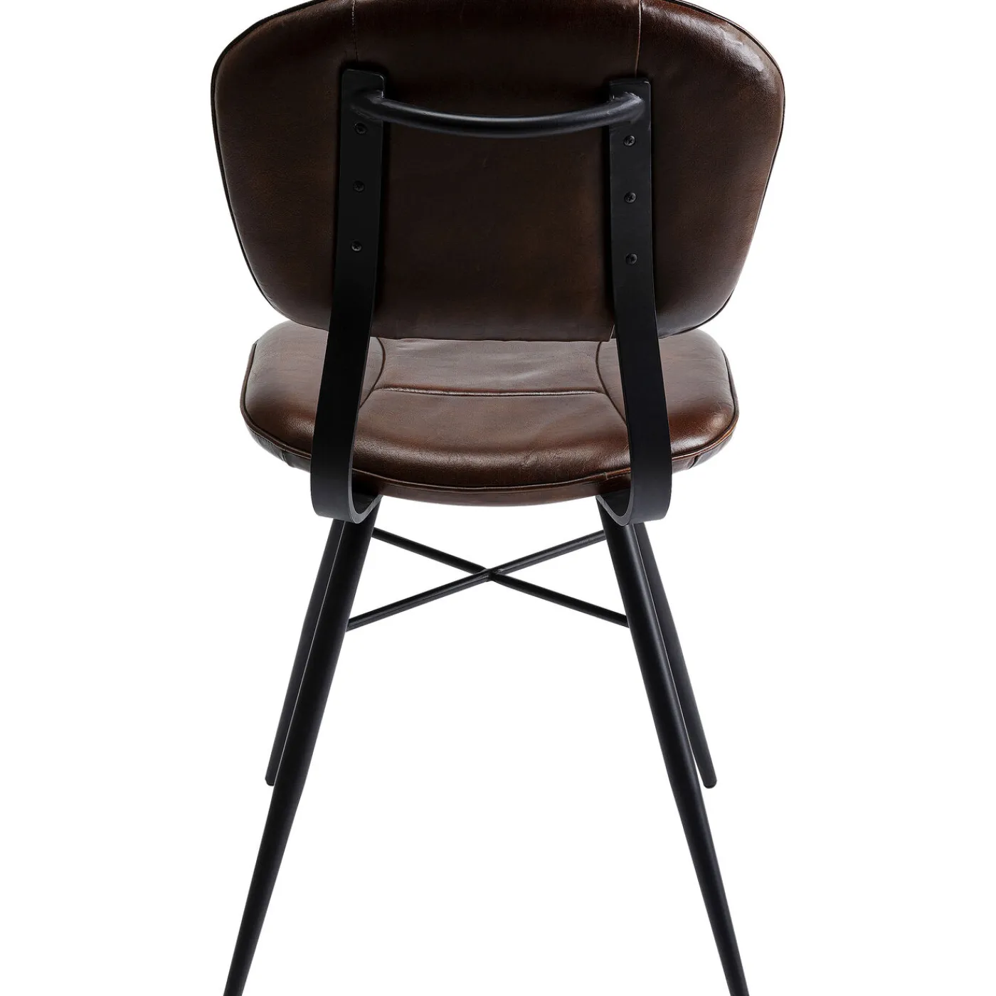 KARE Design Chaise Samba Cuir Marron