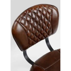 KARE Design Chaise Samba Cuir Marron