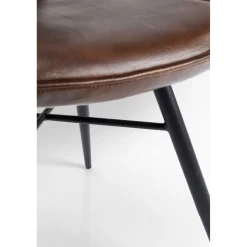 KARE Design Chaise Samba Cuir Marron