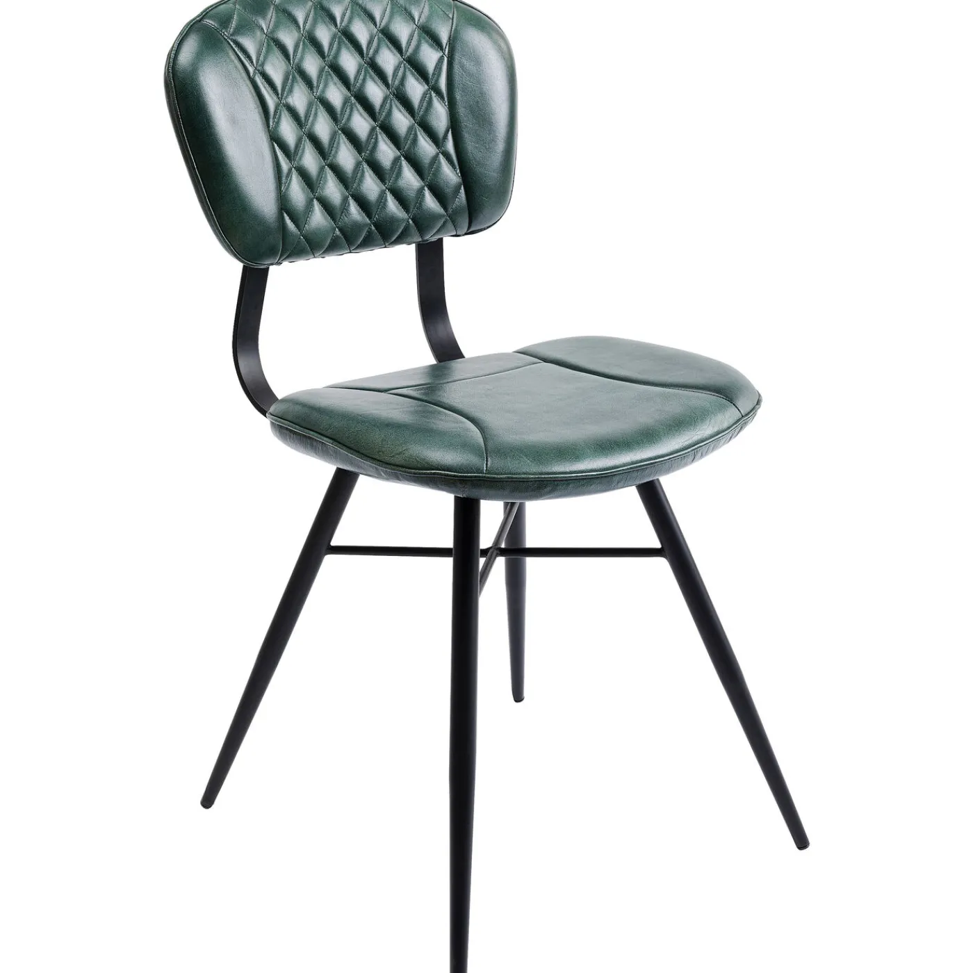 KARE Design Chaise Samba Cuir Vert Fonce