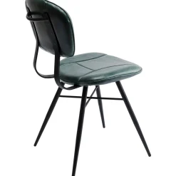 KARE Design Chaise Samba Cuir Vert Fonce