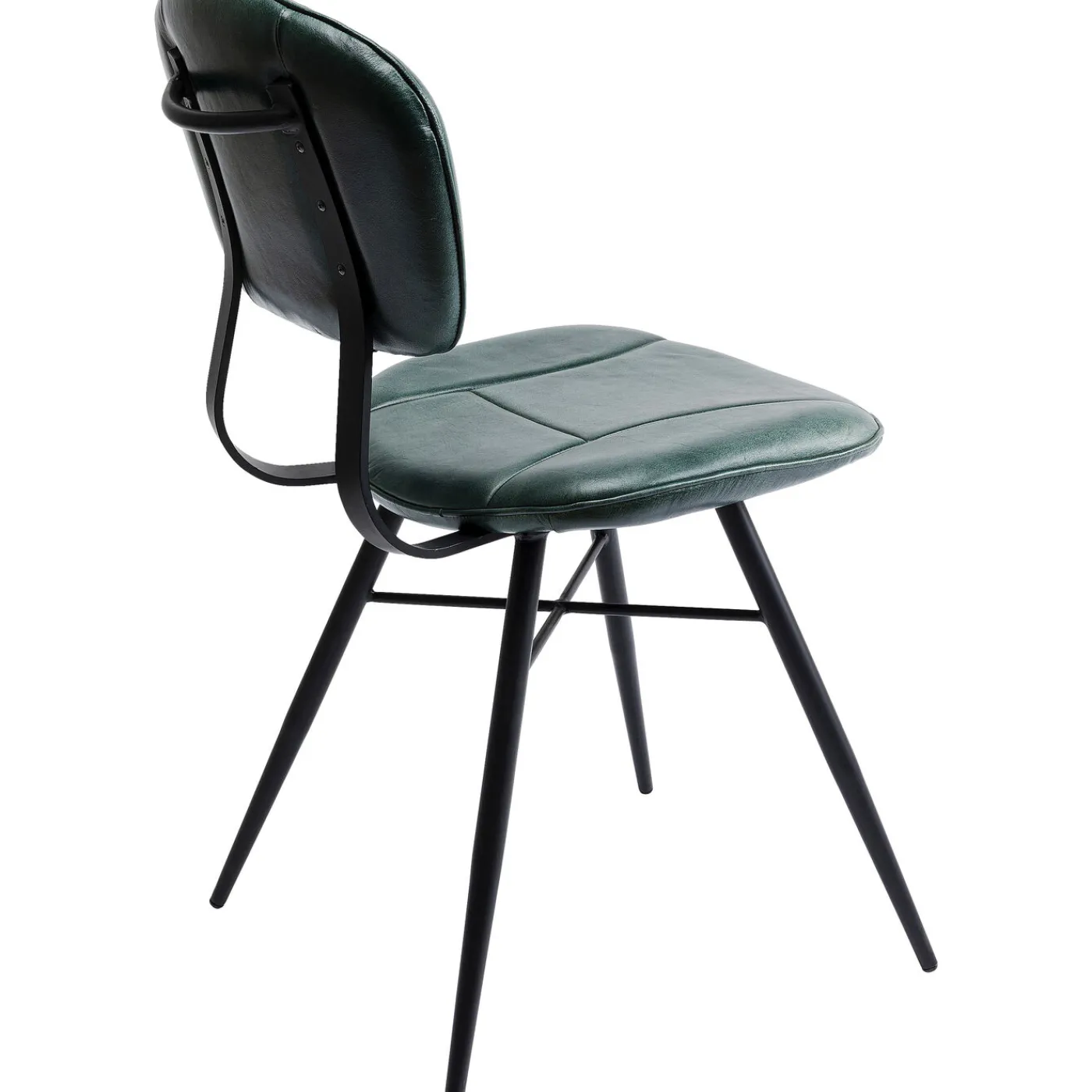 KARE Design Chaise Samba Cuir Vert Fonce