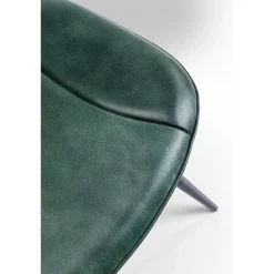 KARE Design Chaise Samba Cuir Vert Fonce