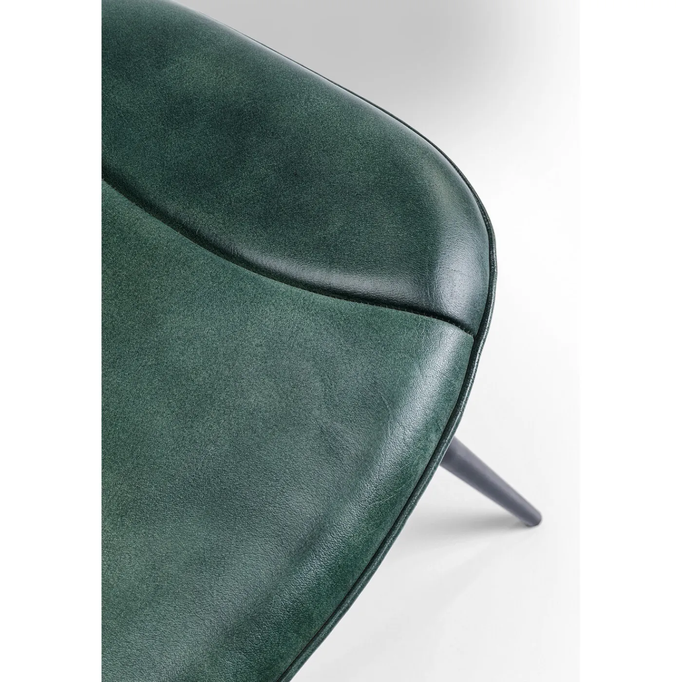 KARE Design Chaise Samba Cuir Vert Fonce