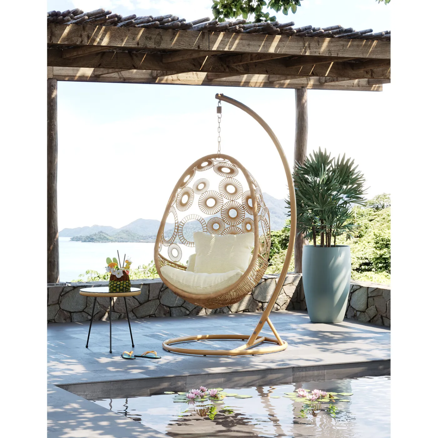 KARE Design Chaise Suspendue Ibiza Nature