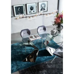 KARE Design Chaise Viva Gris-Chrome