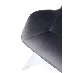 KARE Design Chaise Viva Gris-Chrome