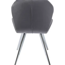 KARE Design Chaise Viva Gris-Chrome