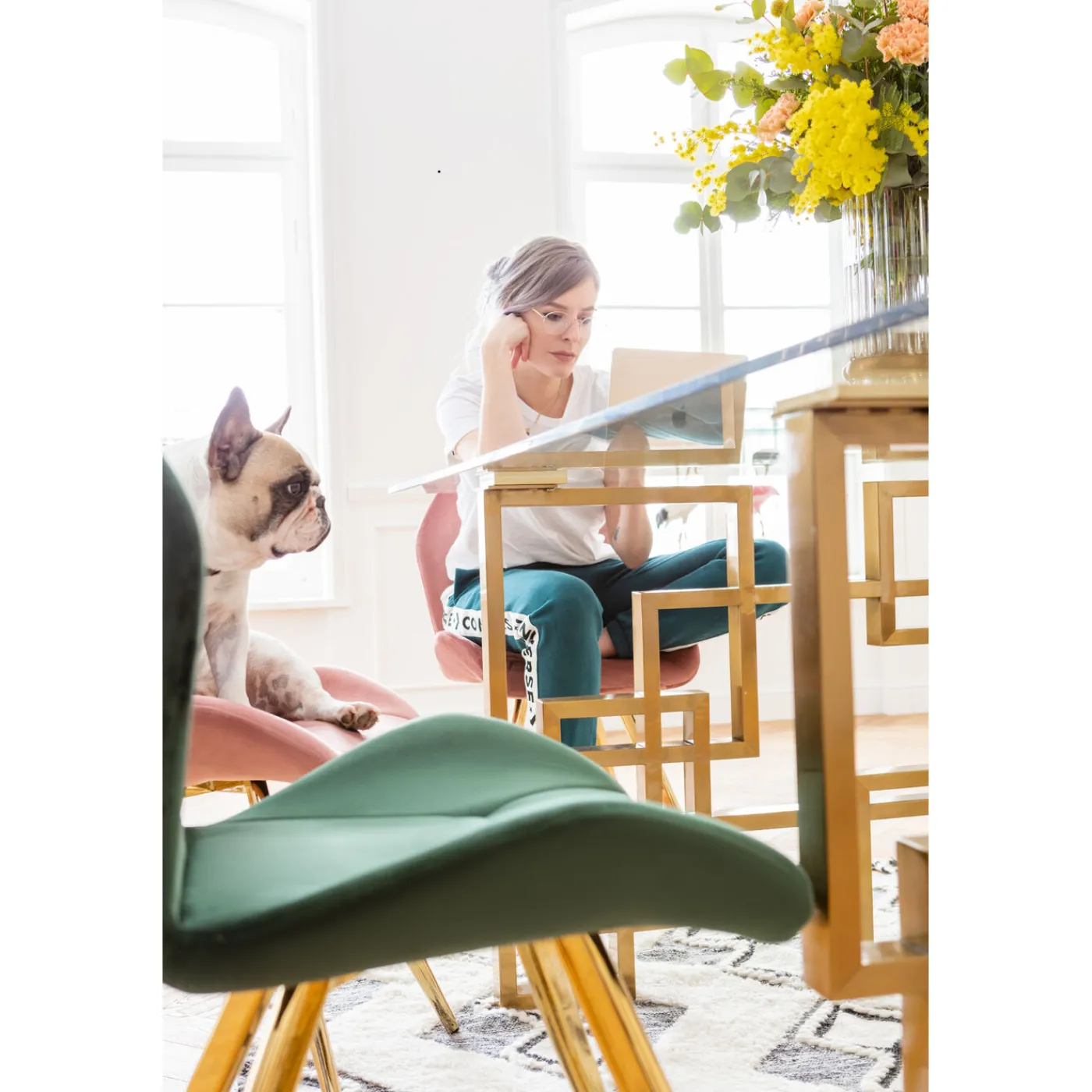 KARE Design Chaise Viva Vert