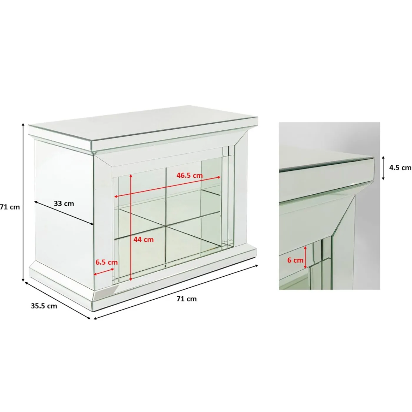 KARE Design Cheminee Décorative Crystal 71X70Cm