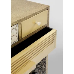 KARE Design Commode Haute Chalet Dore 13 Tiroirs