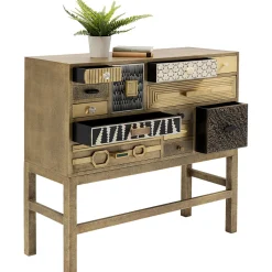 KARE Design Commode Haute Chalet Dore 13 Tiroirs