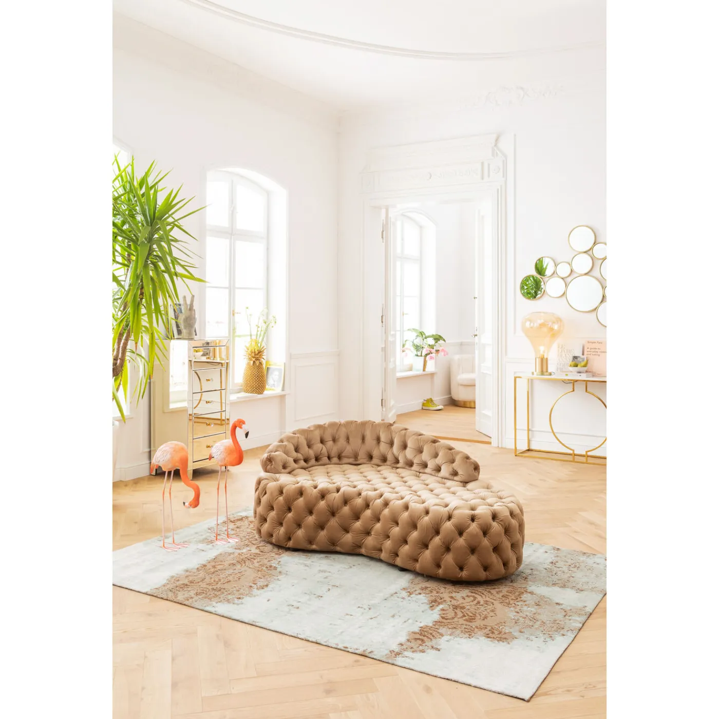 KARE Design Commode Haute Luxury Champagne 5-Tiroirs