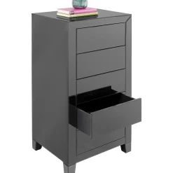 KARE Design Commode Haute Luxury Push 5 Tiroirs Gris