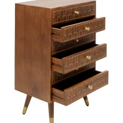 KARE Design Commode Haute Muskat 6 Tiroirs