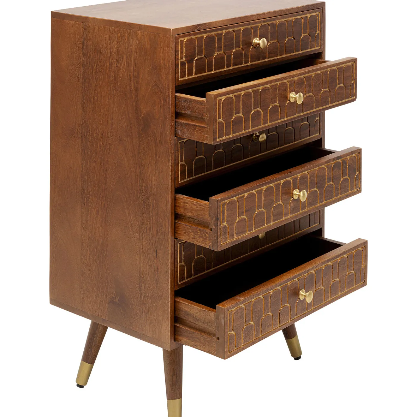 KARE Design Commode Haute Muskat 6 Tiroirs