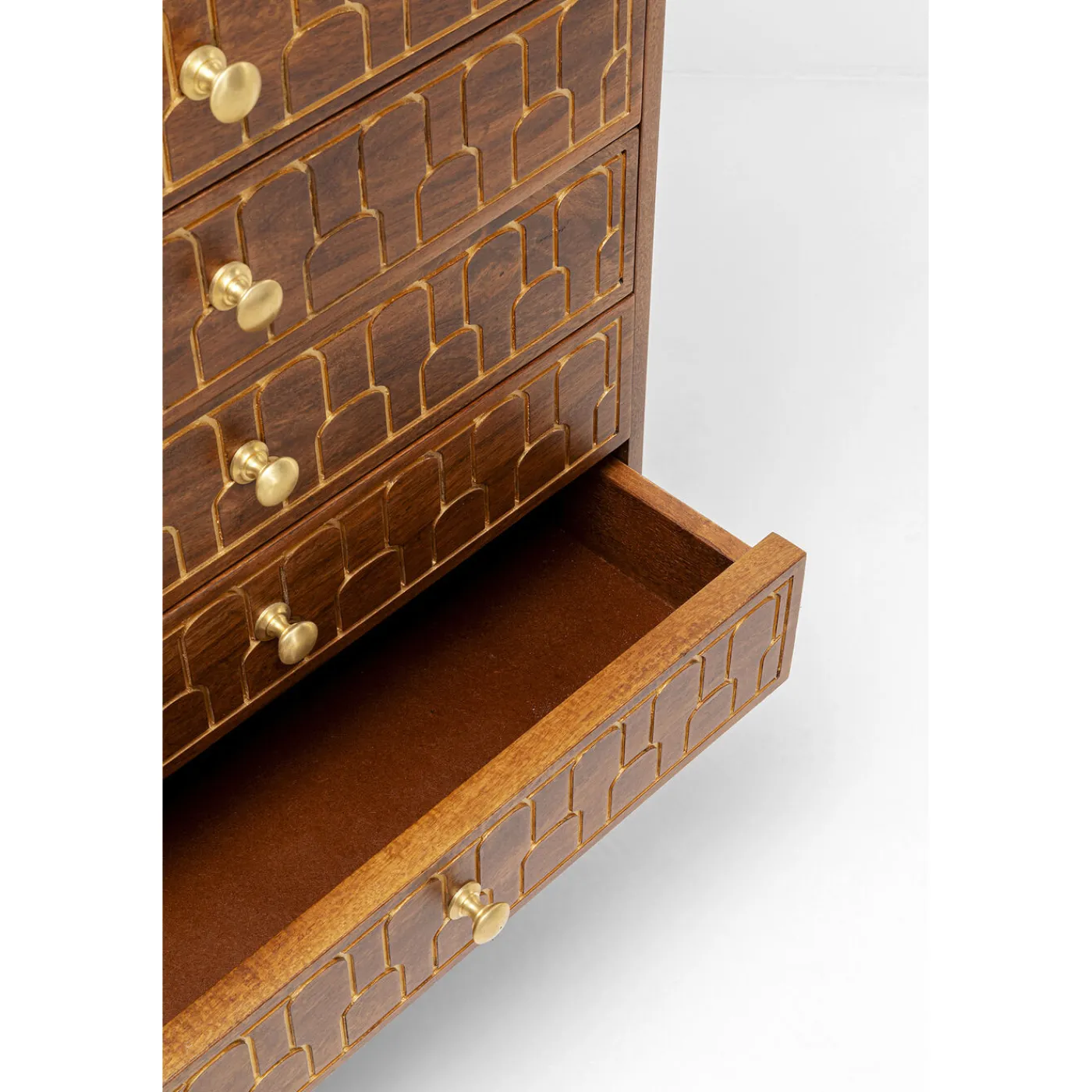 KARE Design Commode Haute Muskat 6 Tiroirs