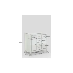 KARE Design Commode Luxury 2 Portes,6 Tiroirs