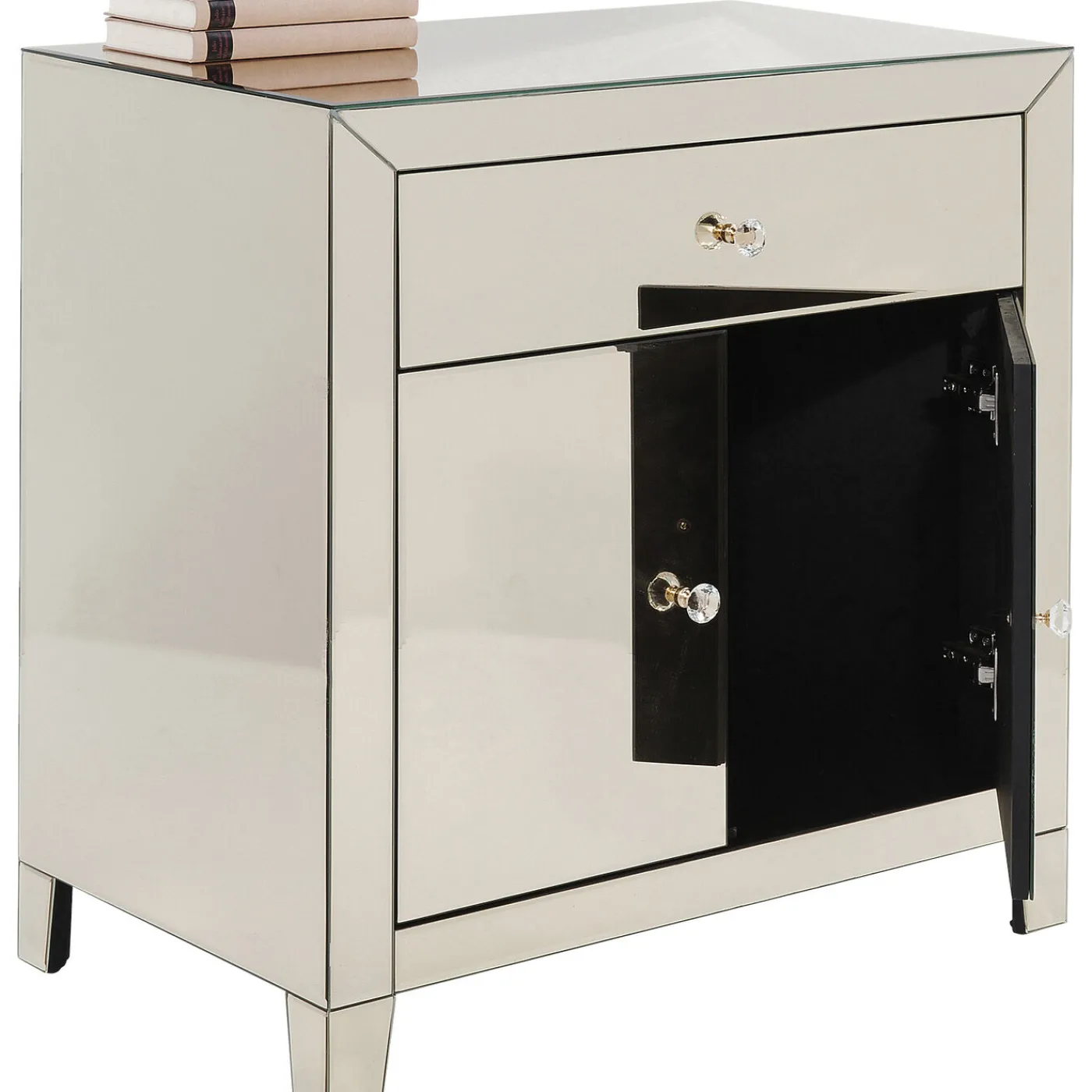 KARE Design Commode Luxury Champagne 2-Portes,1-Tiroir