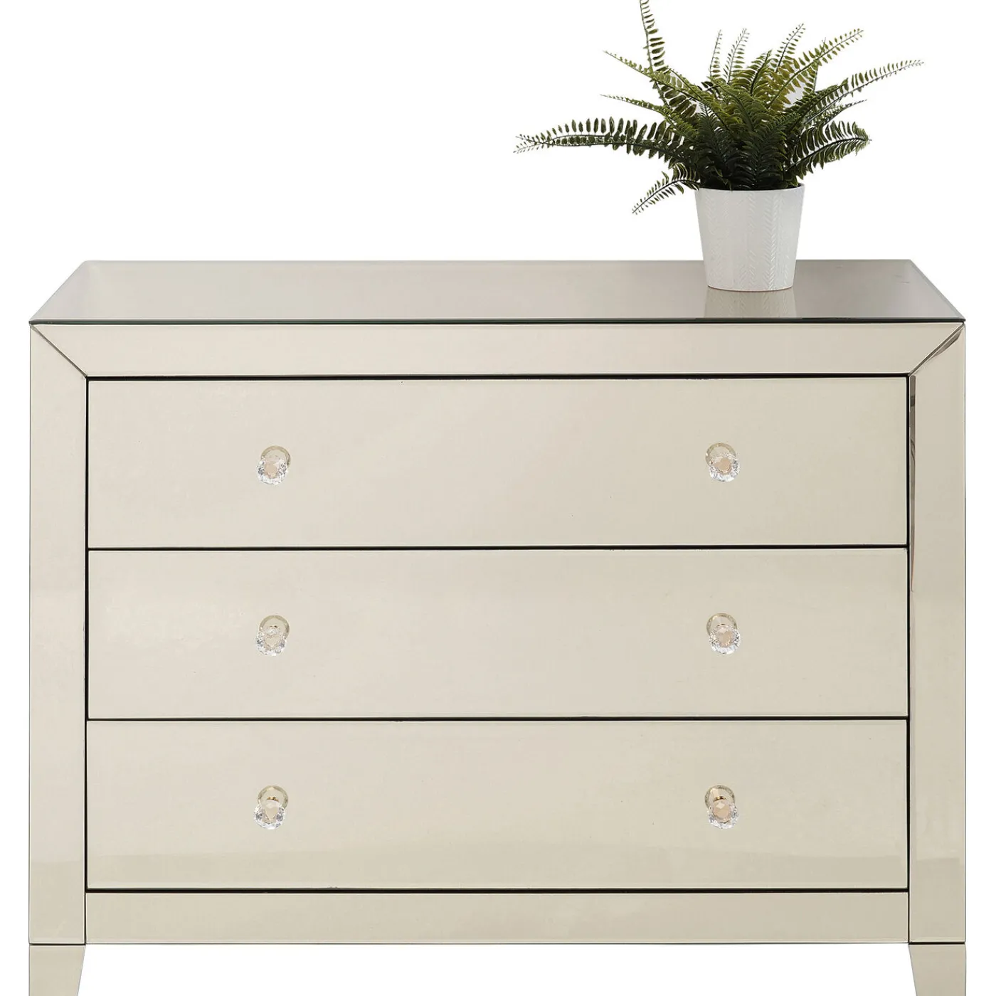 KARE Design Commode Luxury Champagne,3-Tiroirs