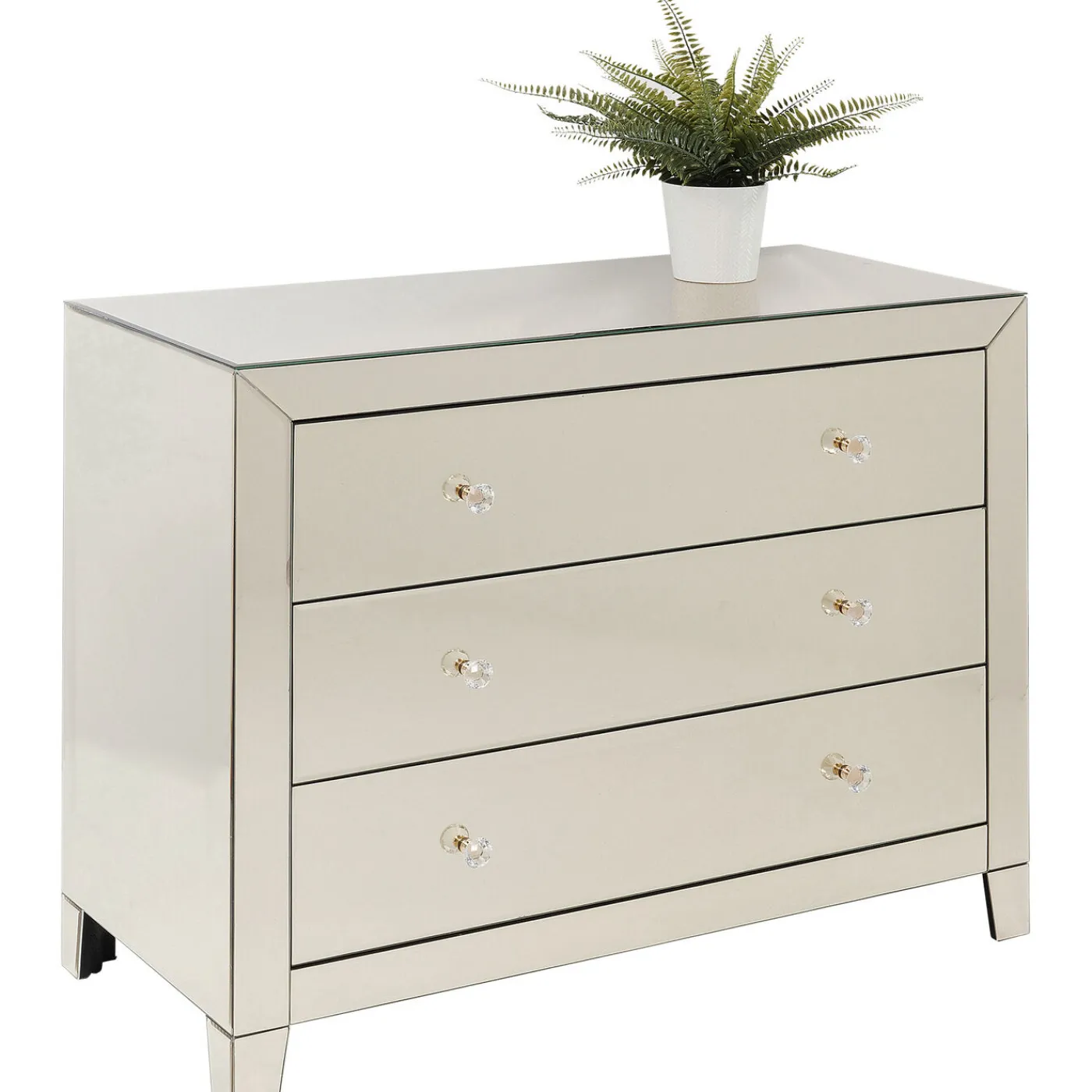 KARE Design Commode Luxury Champagne,3-Tiroirs