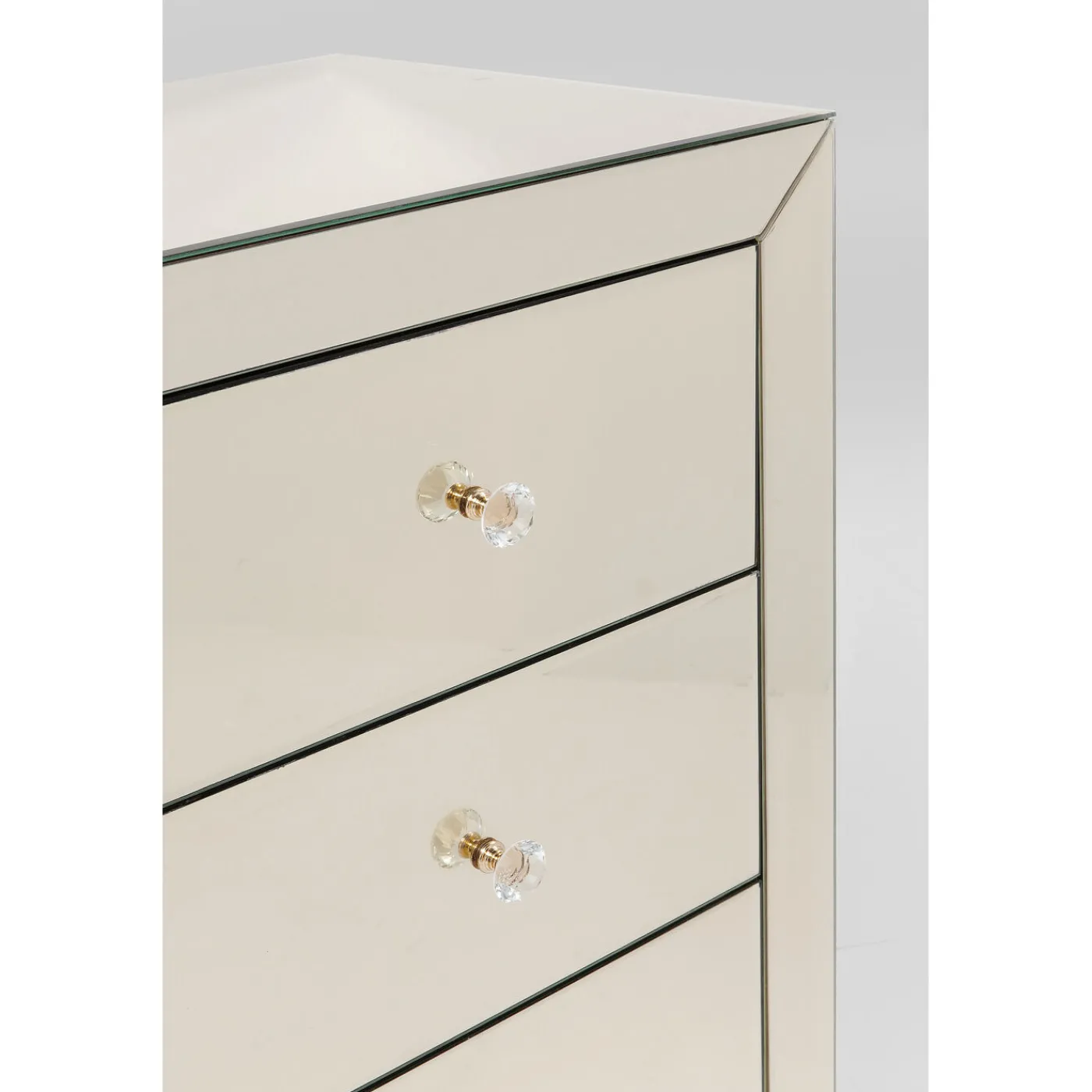 KARE Design Commode Luxury Champagne,3-Tiroirs