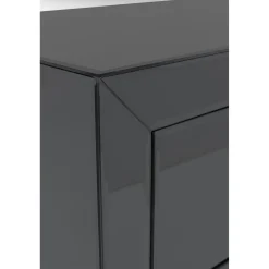 KARE Design Commode Luxury Push 3 Tiroirs Gris