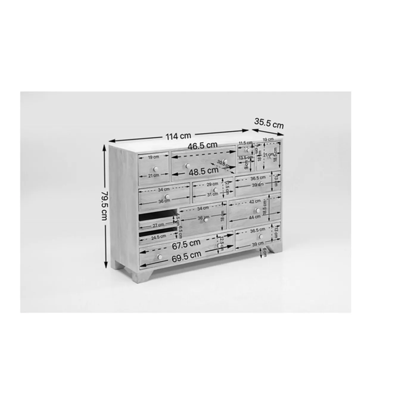 KARE Design Commode Puro 10 Tiroirs