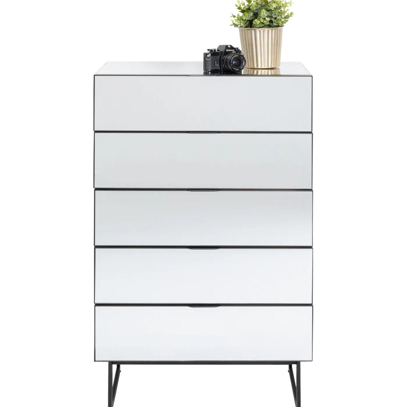 KARE Design Commode Soran Noir 65X114Cm