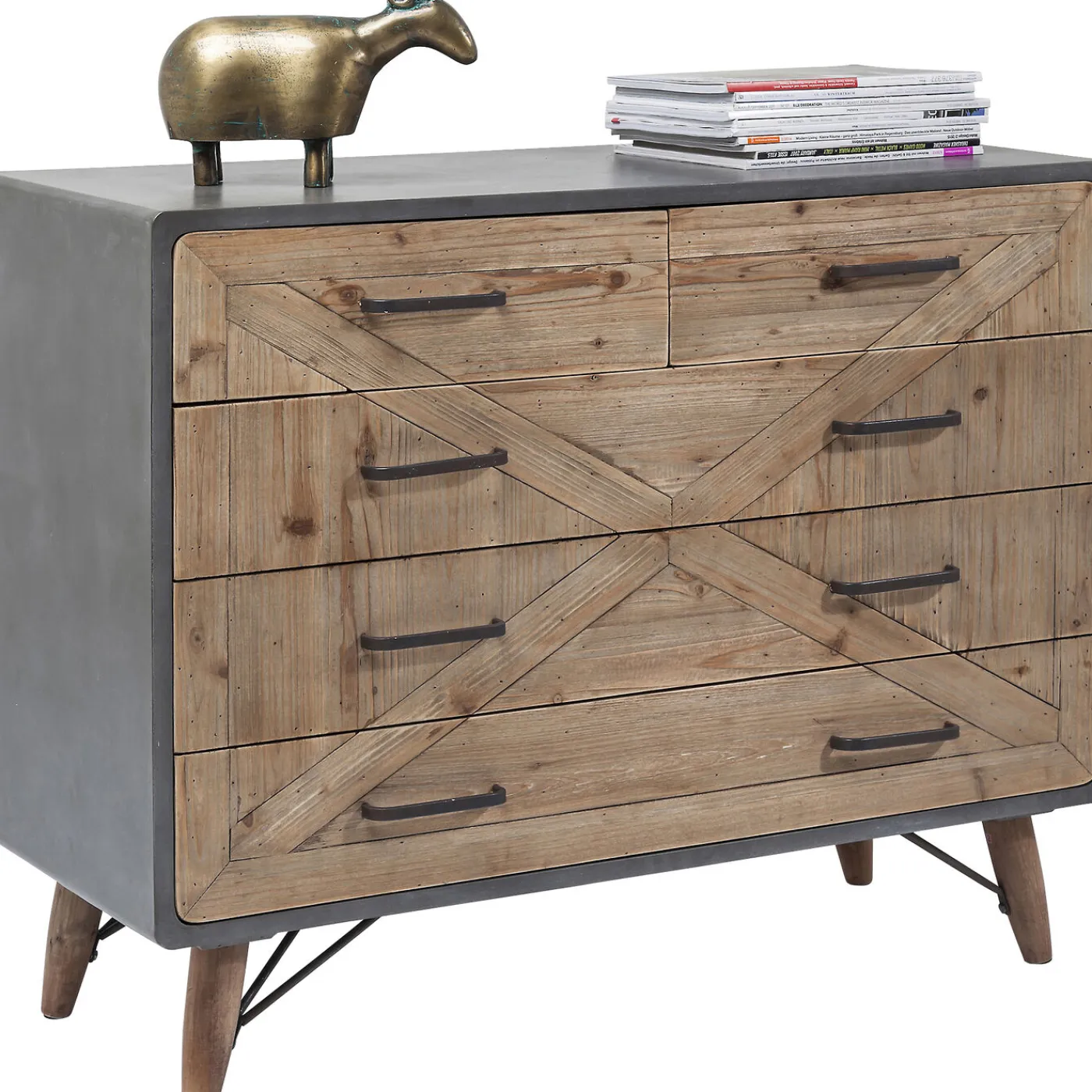KARE Design Commode X Factory 5 Tiroirs