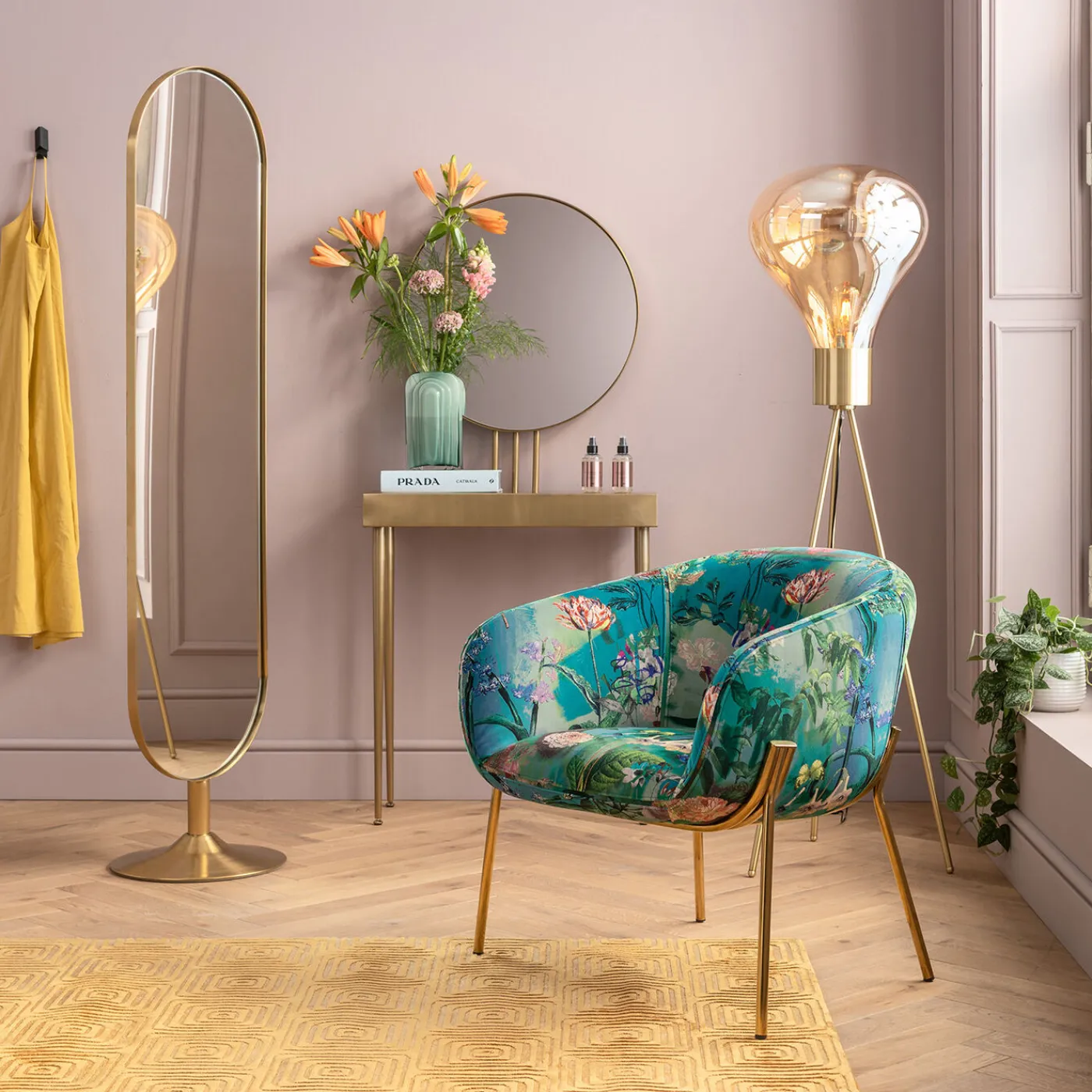 KARE Design Console Avec Miroir Curve Art 153X70