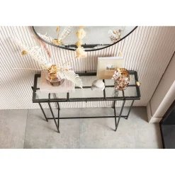 KARE Design Console Ice Noir 98X80Cm