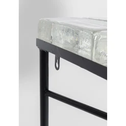 KARE Design Console Iceline Noir 82X76Cm