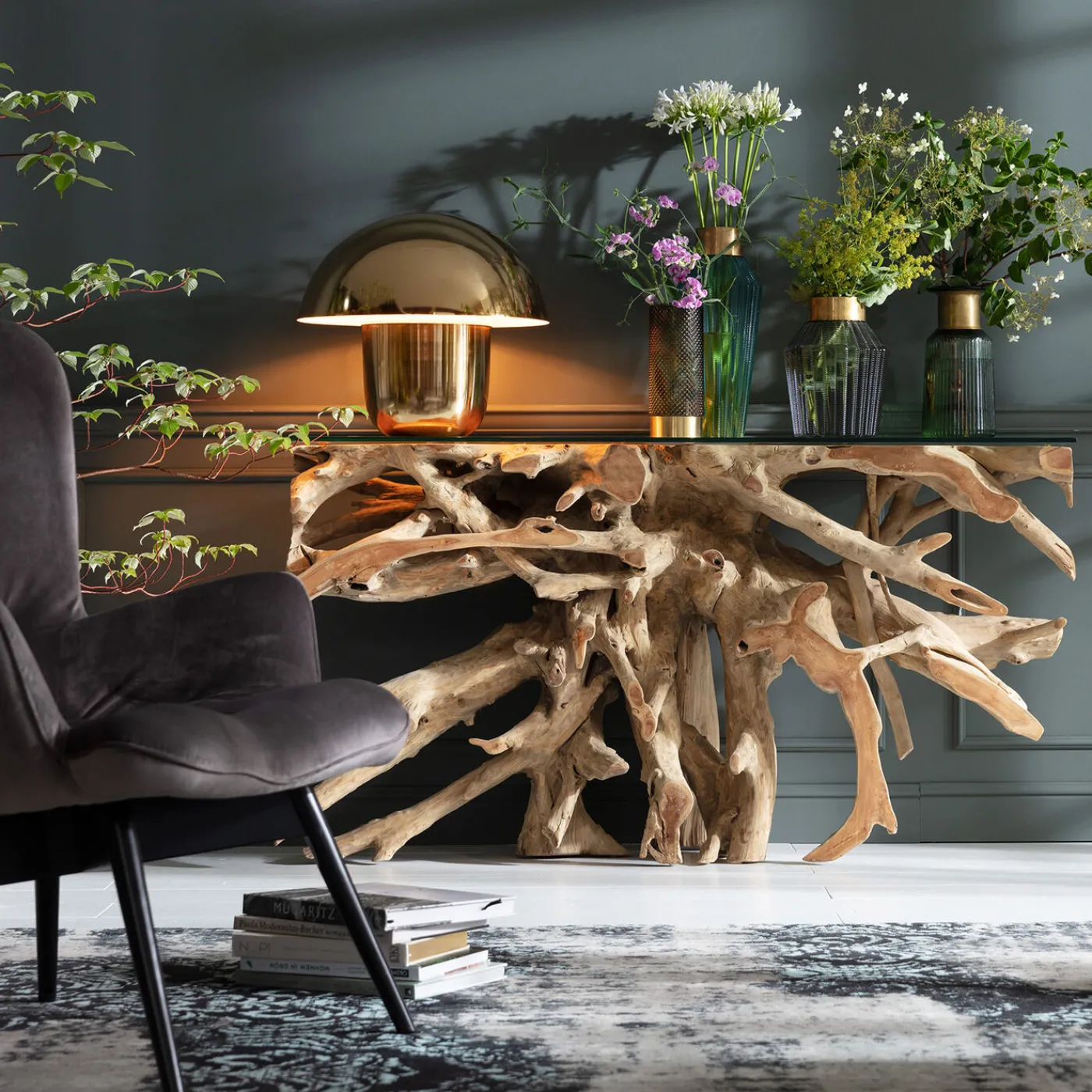 KARE Design Console Roots 150X40Cm