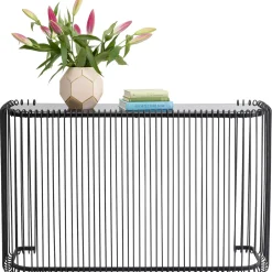 KARE Design Console Wire Noir 142X89Cm