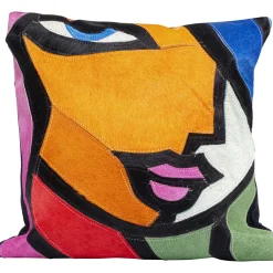 KARE Design Coussin Abstract Lady Face 40X40Cm