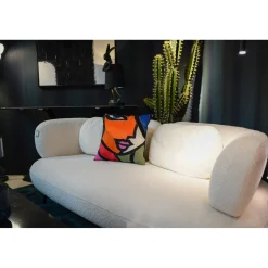 KARE Design Coussin Abstract Lady Face 40X40Cm