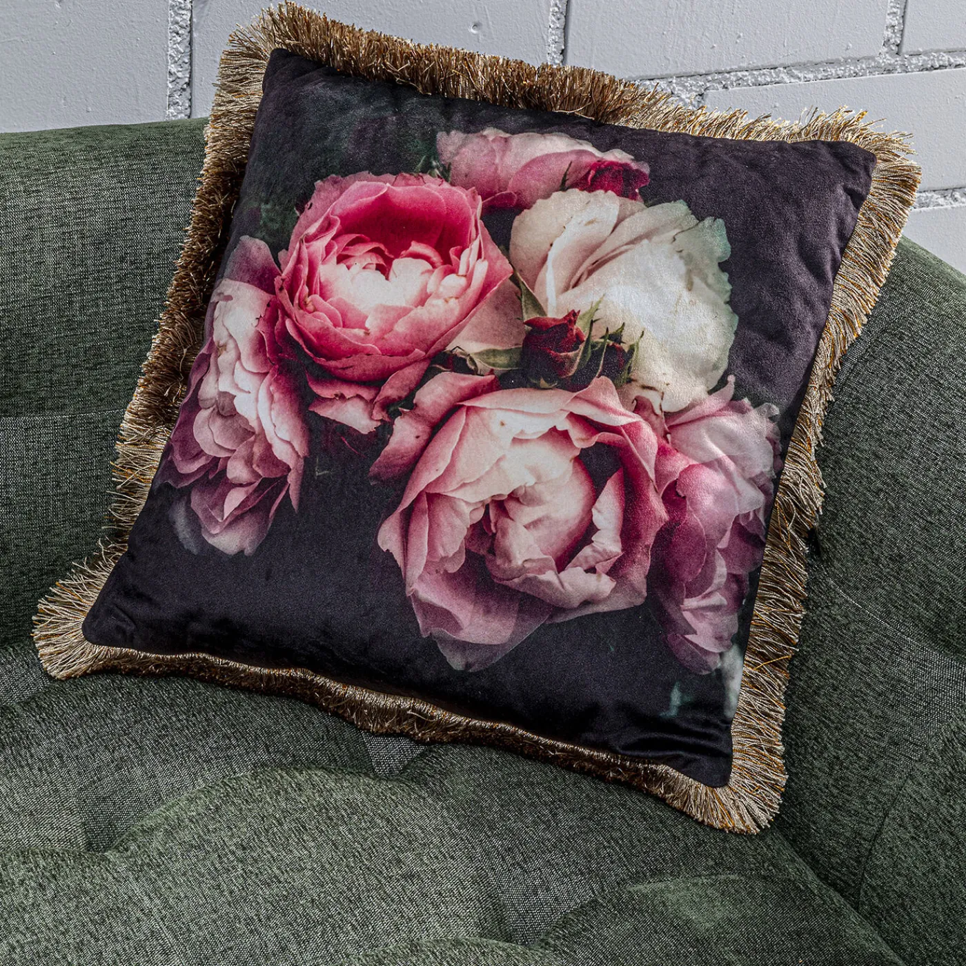 KARE Design Coussin Blush Roses 45X45