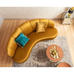 KARE Design Coussin Cannes Jaune 45X45Cm