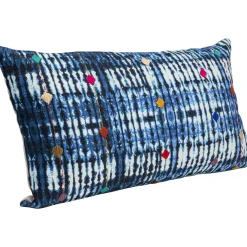 KARE Design Coussin Desna Patchwork Bleu 60X35Cm