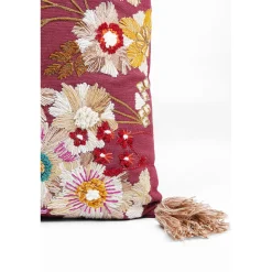 KARE Design Coussin Embroidery Blossom 50X50Cm